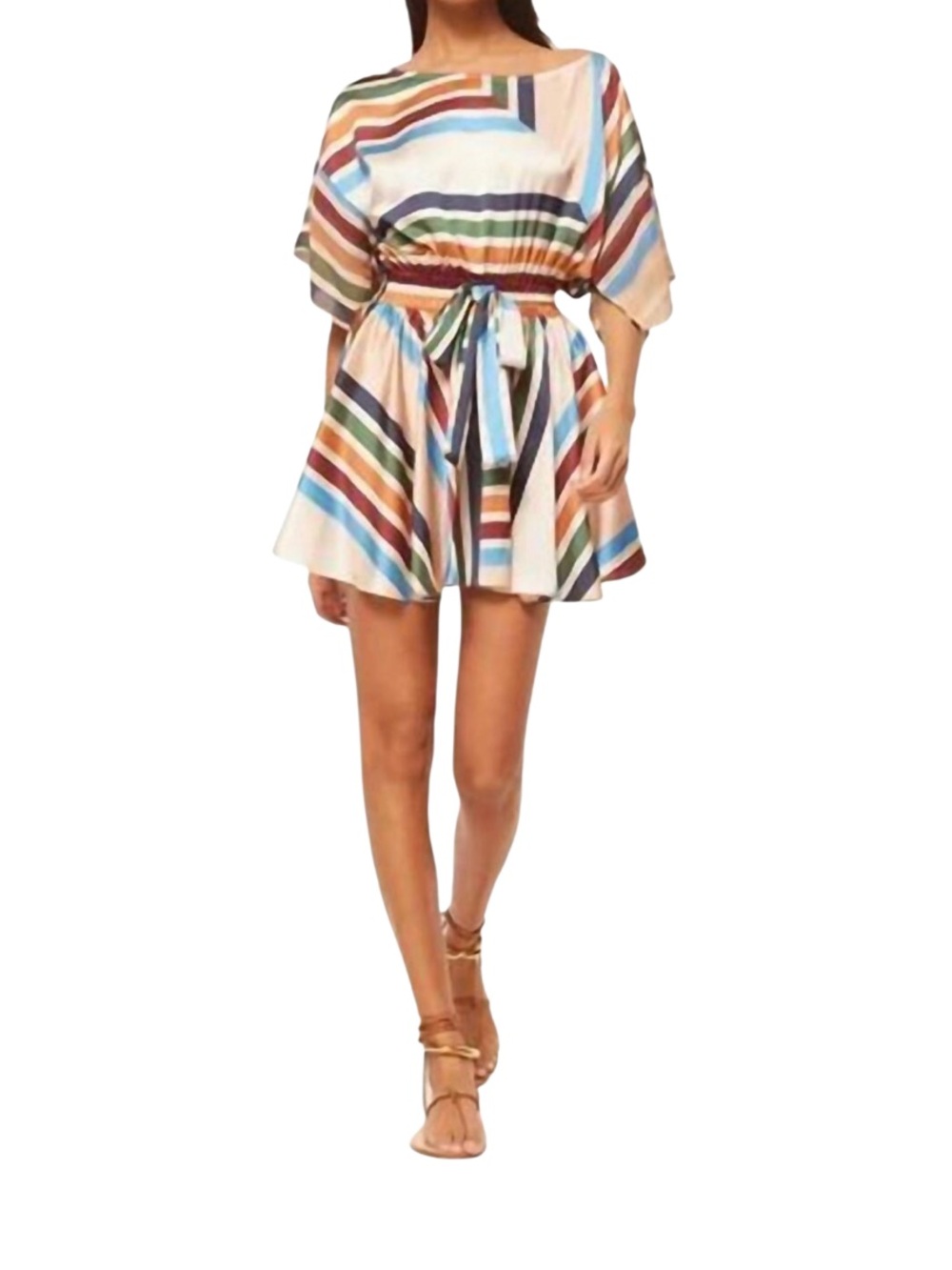 MISA Los Angeles the Elia Striped Mini Dress Size XS NWT